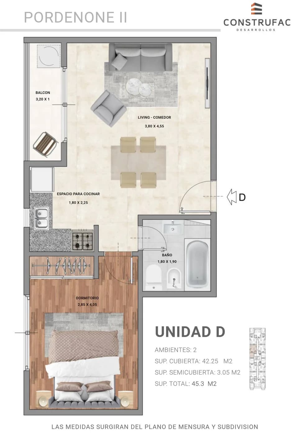 Planta de la unidad D de Pordenone II
