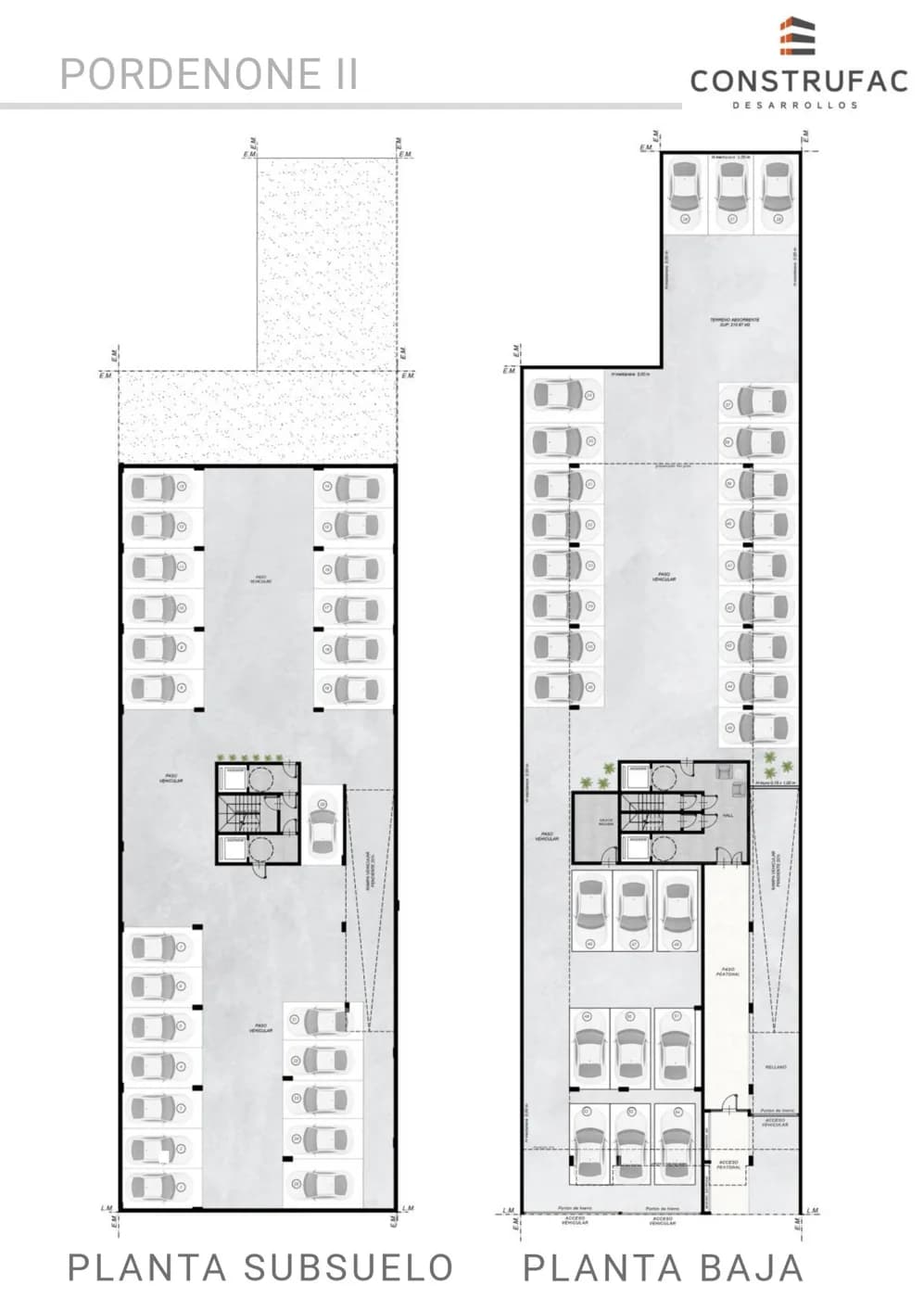Plantas generales de Pordenone II